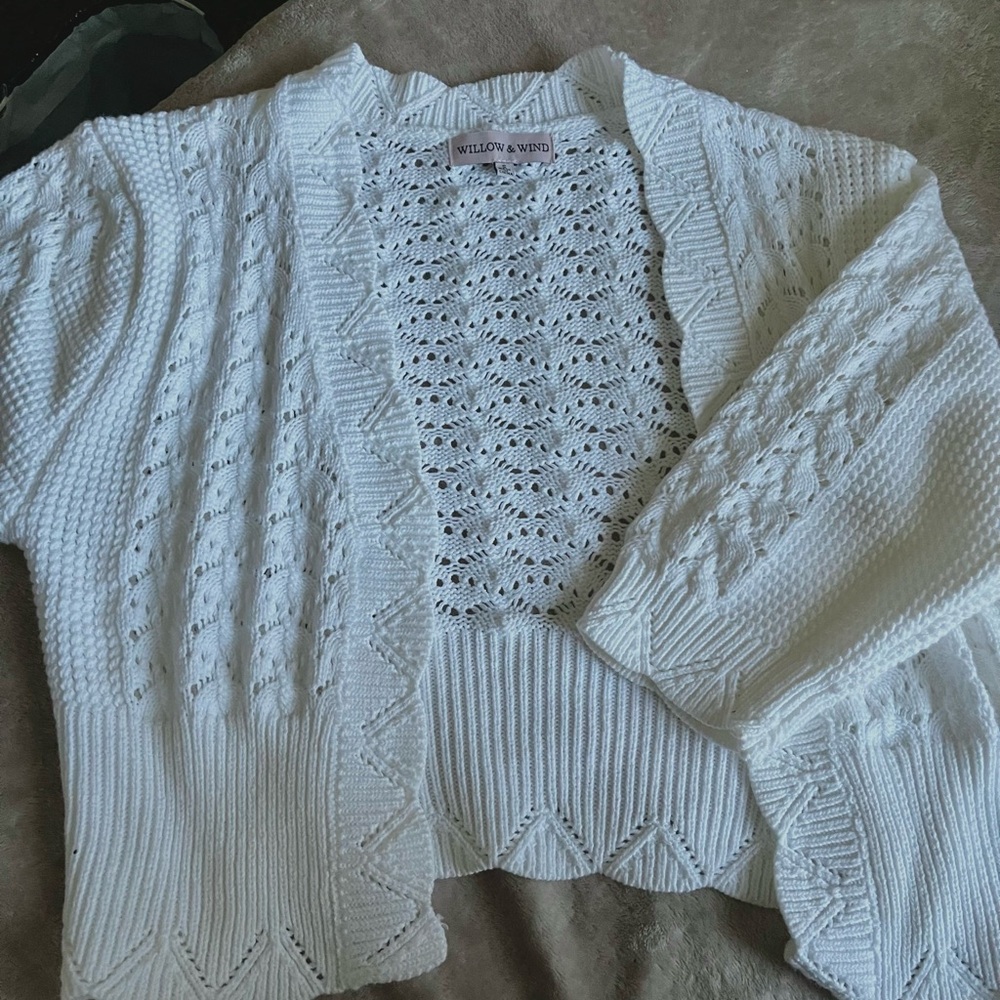 never worn crochet cardigan